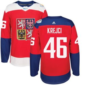 Lapsille NHL Team Tjekkiet #46 David Krejci Authentic Punainen Vieras 2016 World Cup
